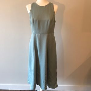Banana Republic Sage Green Midi Dress